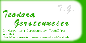 teodora gerstenmeier business card